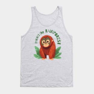 Protect the rainforest - Baby Orangutan Tank Top